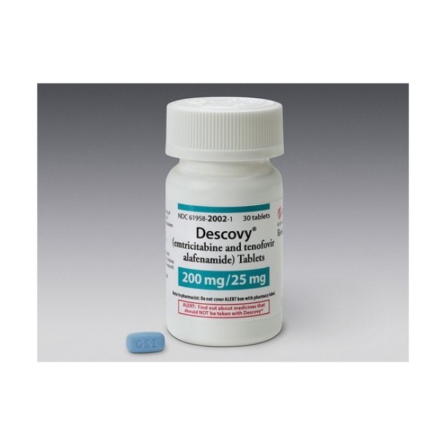 Descovy  Emtricitabine   Tenofovir Alafenamide 200 Mg   25 Mg Tablet Bottle 30 Tablets