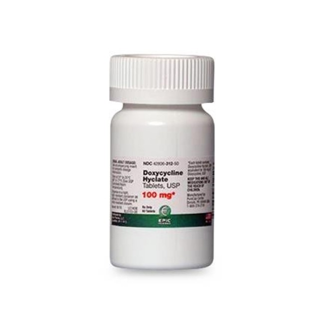 Doxycycline  Doxycycline Hyclate 100 Mg Tablet   50 Bottle