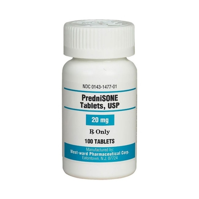 Prednisone 20 Mg Tab 100