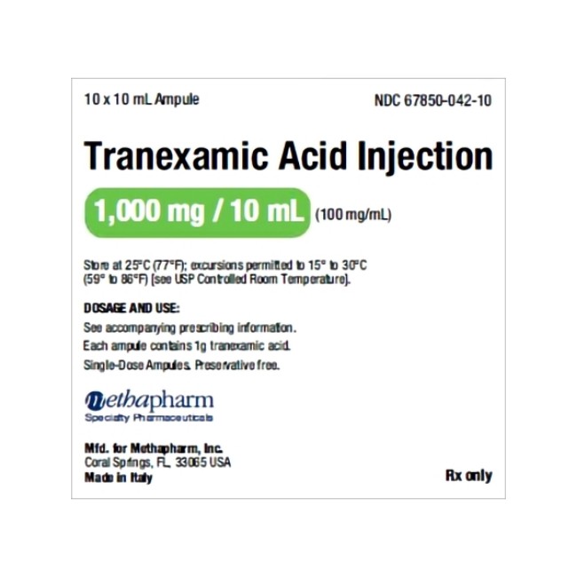 Tranexamic Acid   100Mg Ml Amp 10X10ml