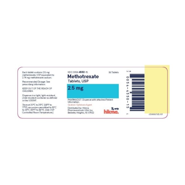 Methotrexate 2 5 Mg Tablet