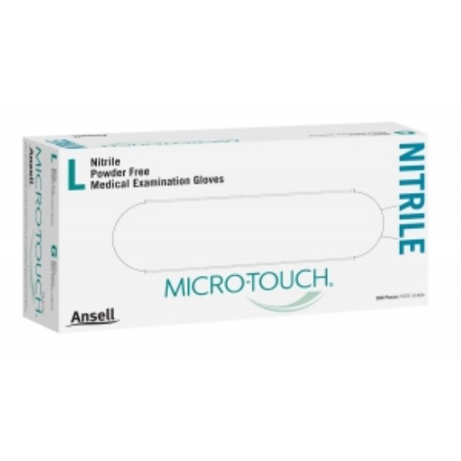 Glove   Exam Microtouch Nitrile Pf Textured Med