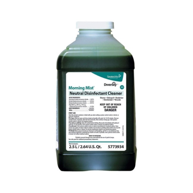 Disinfectants  Morning Mist Neutral Disinfectant Cleaner  2 5 gal 
