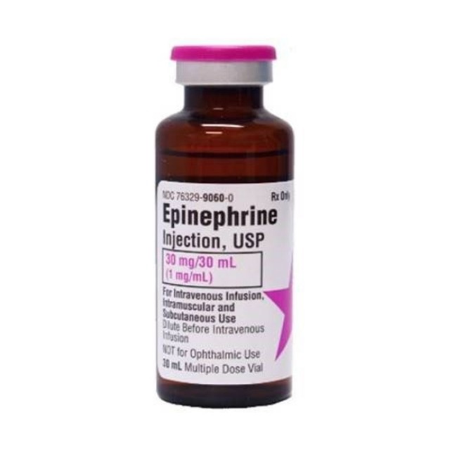 Injections  Epinephrine Injection   Usp    1 Mg Ml   Multiple Dose Vial   30 Ml