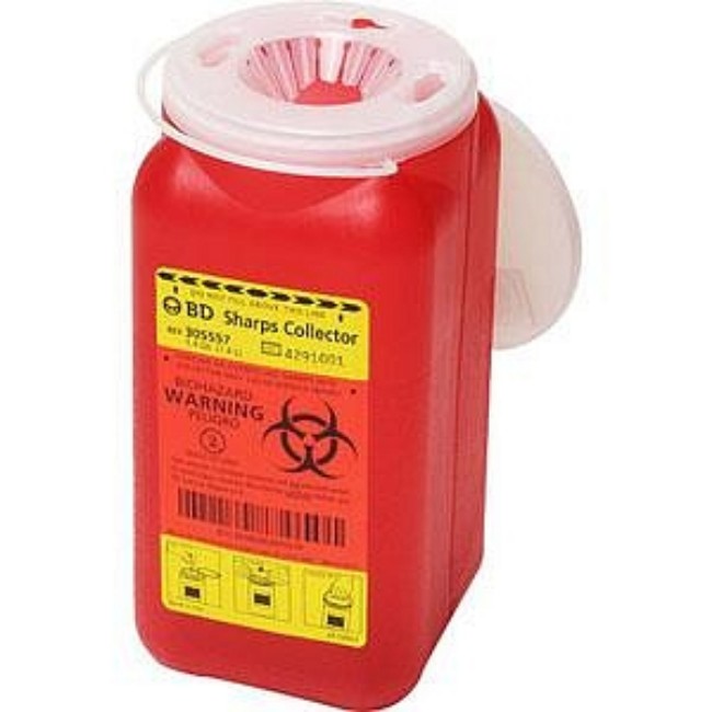 Container   Sharps Nestable Red 2Gl Or 8Qt
