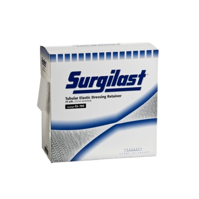 Dressings  Surgilast Tubular Elastic Dressing Retainer  25 yd  Size 8  Medium Chest Back Perineum Axilla