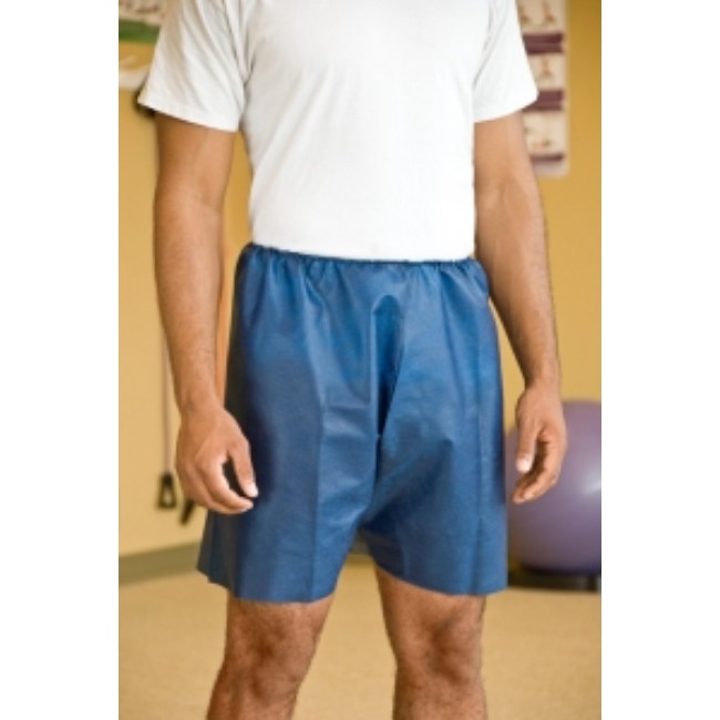 Shorts   Exam Shorts Disposable Blue Lg  Xlg
