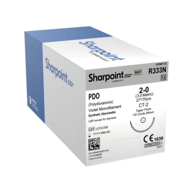 Suture  PDO 2 0 Violet 1x27 CT 2