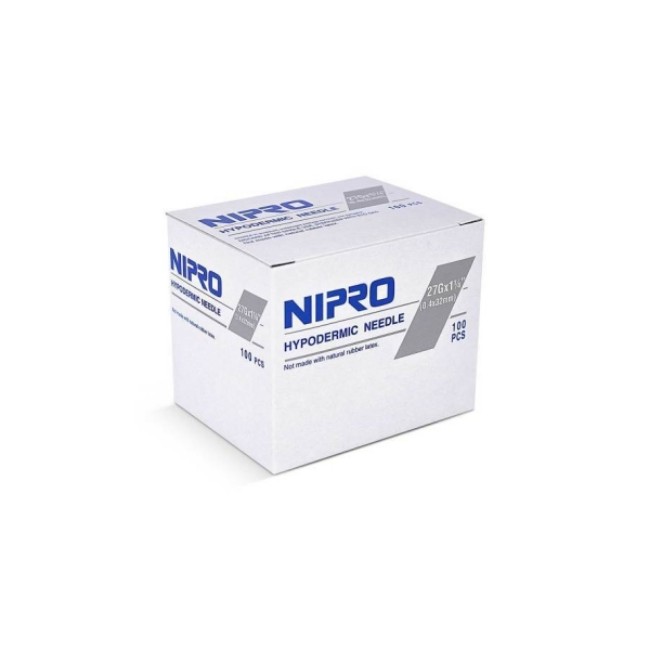 Needles  Nipro Hypodermic Needle   27G X 1 25   Gray