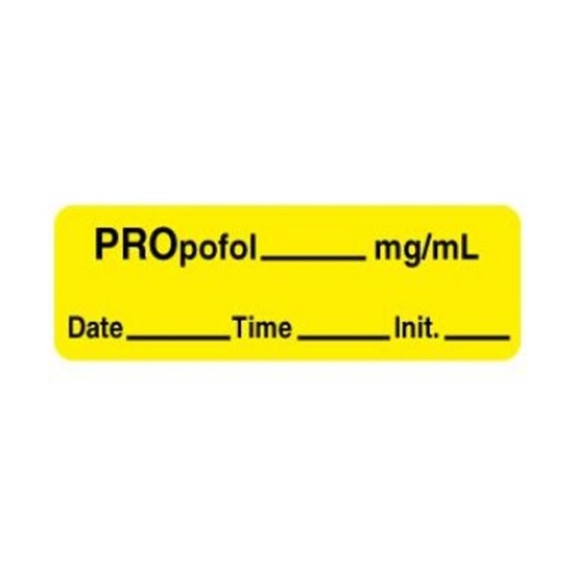 Label Propofol