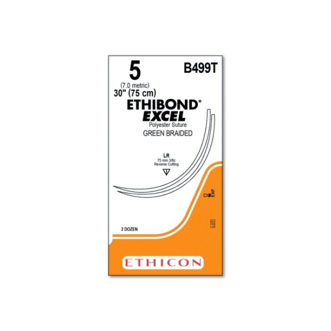 Sutures  Ethibond Excel Suture   Green   Lr   Size 5 0   30 