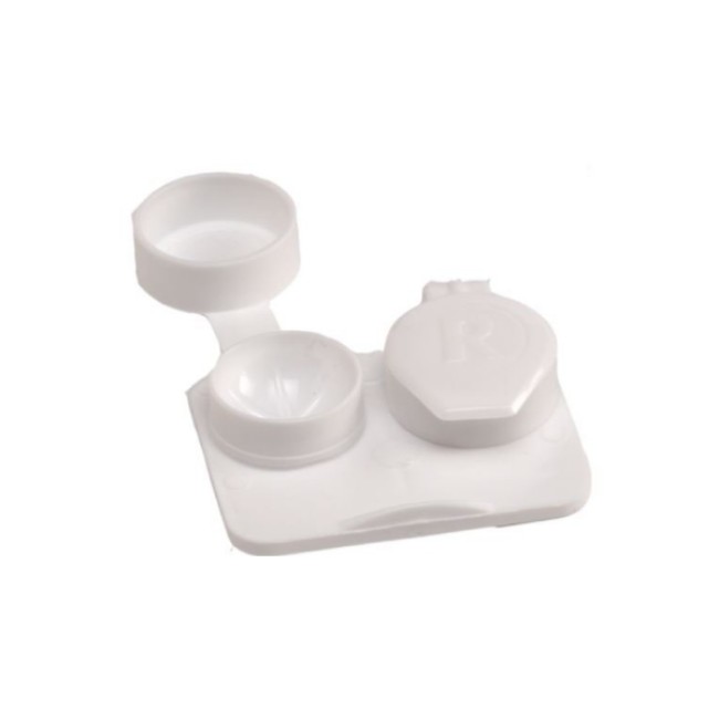 Case  Contact Lens  Flip Top  White