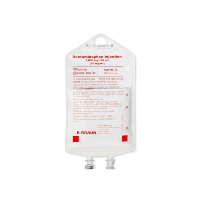 Injection Bags  Acetaminophen Injection Bag   1000 Mg 100 Ml