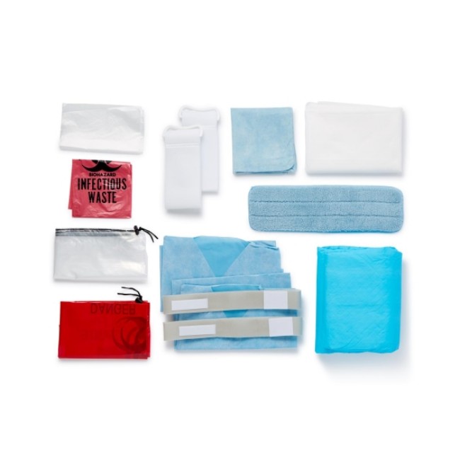 Turnover Kits  Quicksuite Complete Turnover Kit   Ambulatory Surgical Center   Grippy Sheet   Microfiber Mop Head