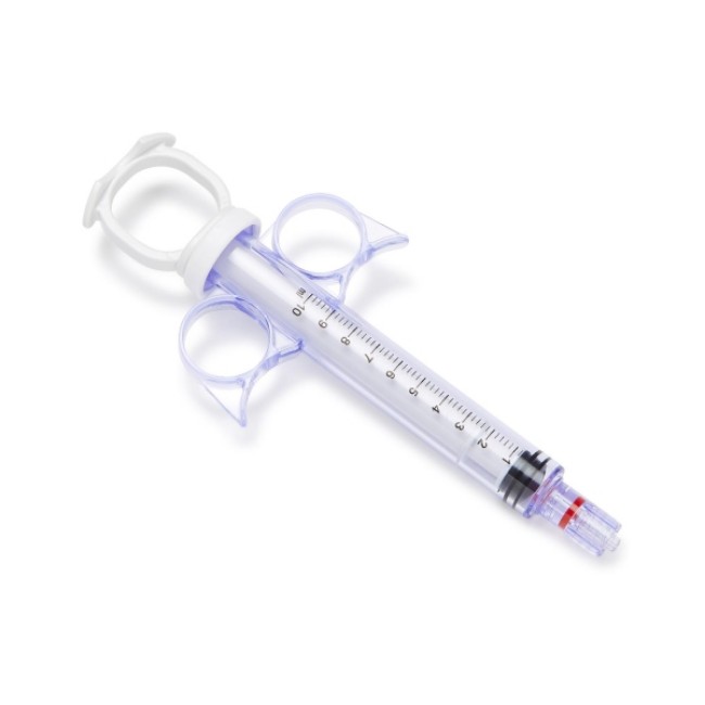 Plunger Style Control Syringe With Narrow Barrel And Rotating Male Adapter Fitting   Thumb Ring   10 Ml