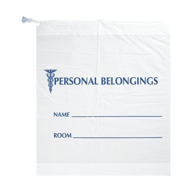 Patient Belonings Bag   20X20x3 With Cotton Drawstrings