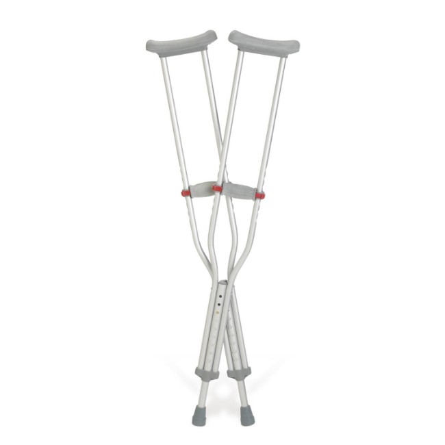 Crutch  Aluminum  Red Dot  Youth