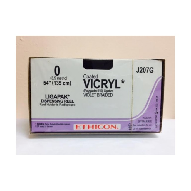 Sutures  Vicryl Absorbable Suture Reel   Tie   Violet   Size 0   54   135 Cm 