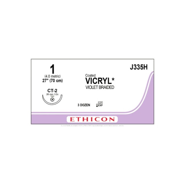 Suture   Vicryl  Violet Coated Vicryl 1 Ct 2 27  Suture