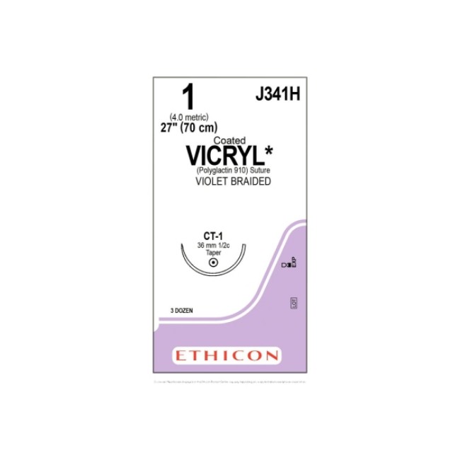 Suture   Vicryl  Violet Coated Vicryl 1 Ct 1 27  Suture