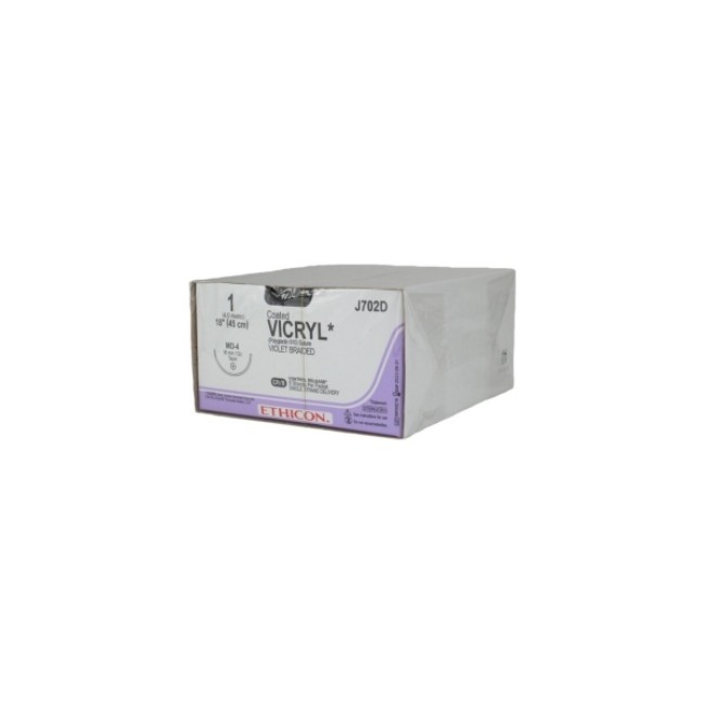 Suture   Vicryl  Violet Coated Vicryl 1 Mo 4 8 18  Suture