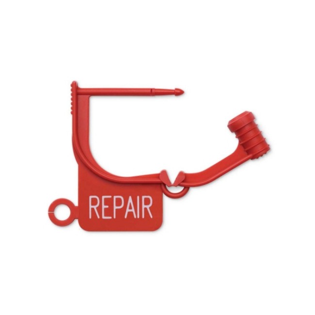 Tags  Printed Locking Tag    Repair   Red