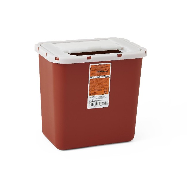 Container  Sharps  2 Gal  Red  Wall Free
