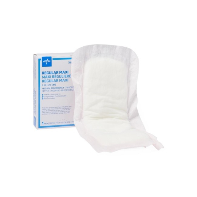 Sanitary Supplies  Nonsterile Sanitary Maxi Pads With Adhesive Strip   Packaged In Individual 4  Vending Box   9 