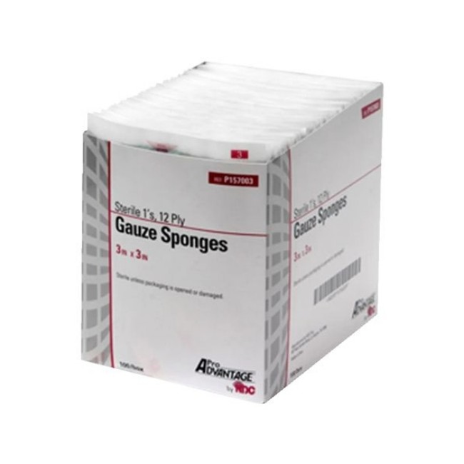 Gauze Sponge 3X3 Sterile 1 S 12 Ply  Non Returnable Item 