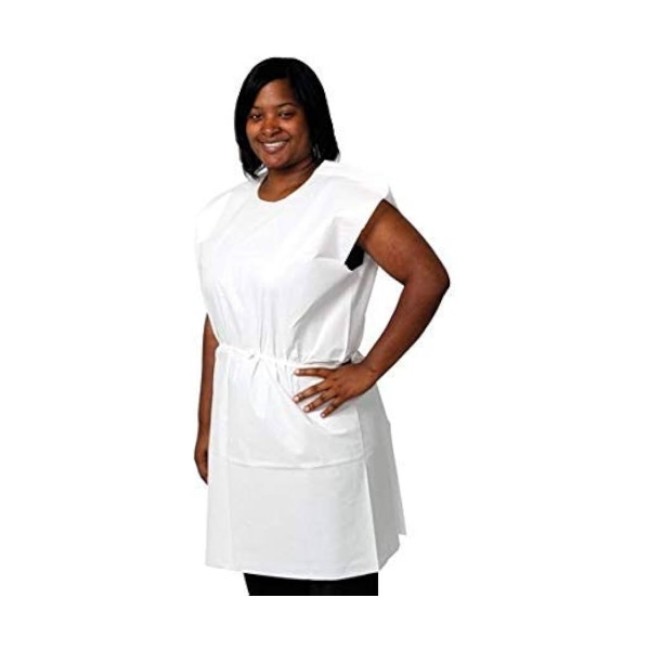 Gown Exam 30  X 42  3 Ply White Cs 50  Non Returnable Item 