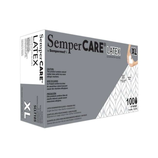 Non Returnable   Gloves Latex Sempercare Extra Large