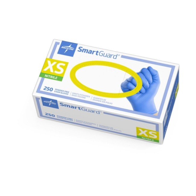 Gloves  Smartguard Powder Free Nitrile Exam Gloves   Size Xs   250 Box