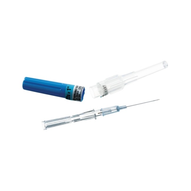 Iv Catheter   Surflo Teflon Blue 22Gx1