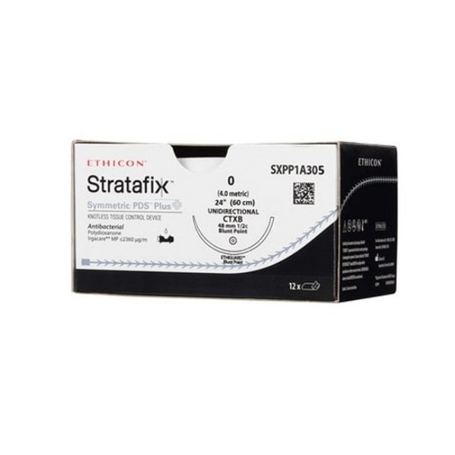 Sutures  Stratafix Symmetric Pds Plus Half Circle Suture   Taper Point   Ctxb   Size 0   60 Cm L