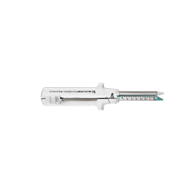 Stapler Internal L75mm Staple Line L77mm Cut Line L73mm Thick Tissue Green Reload 8 Firing 4 Row Linear With B Form Cam Closure Mechanism Technology Proximate