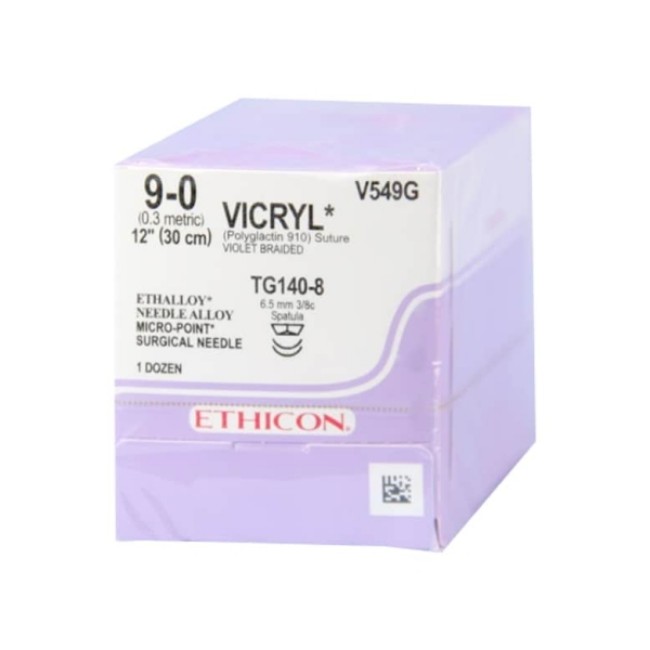 Suture   Vicryl  Braided Violet 12 Tg140 8