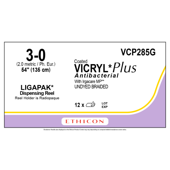 Suture  Vicryl Plus Und Br 3 0 54