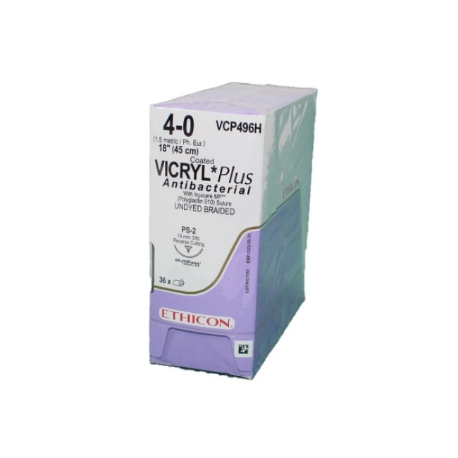 Suture  Ctd Vicryl   Antibac Und Br  4 0