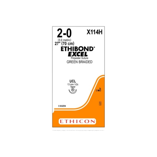 Sutures  Ethibond Excel Suture   Ucl   Size 2 0   Green   27 