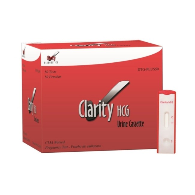 Clarity Hcg Test Cassettes   Clia Waived   25 Bx