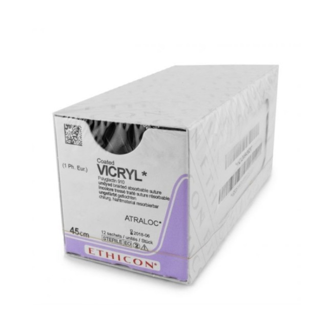 Suture  Vicryl  3 0  12X18  Undyed  Ties  45Cm