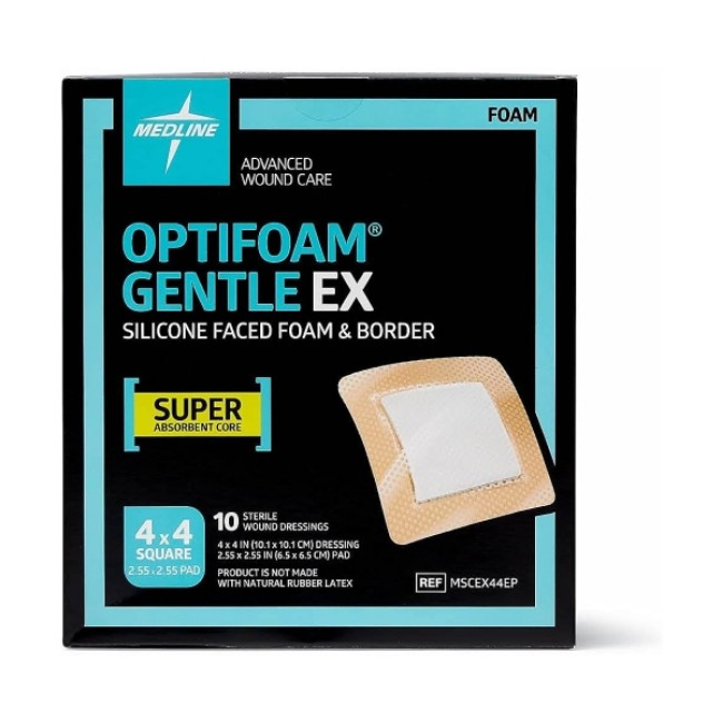 Optifoam Gentle   Self Adh No Border 4X4