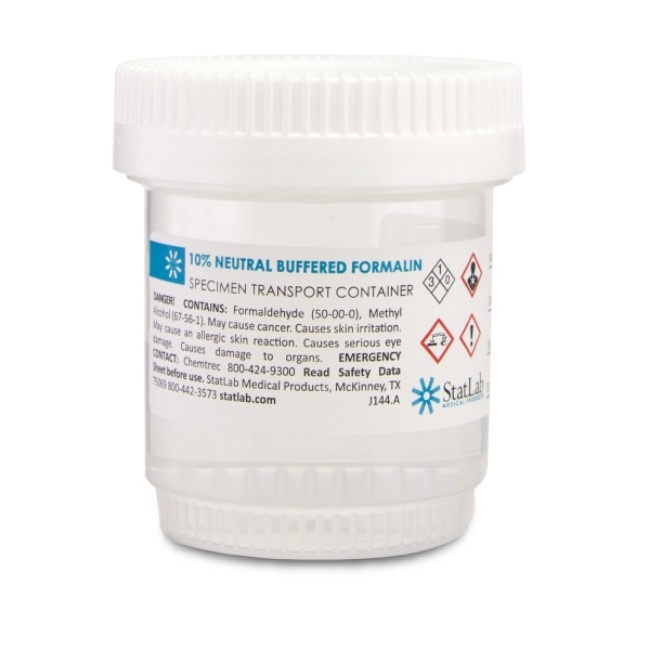 Prefilled Formalin Container   10  Neutral Buffered Formalin   60 Ml