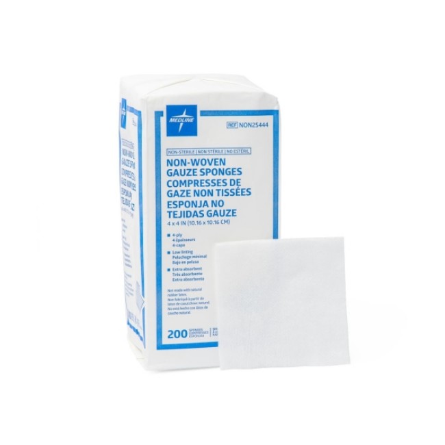 Sponge   Gauze Poly Rayon Non Woven Non Sterile 4Ply 4X4