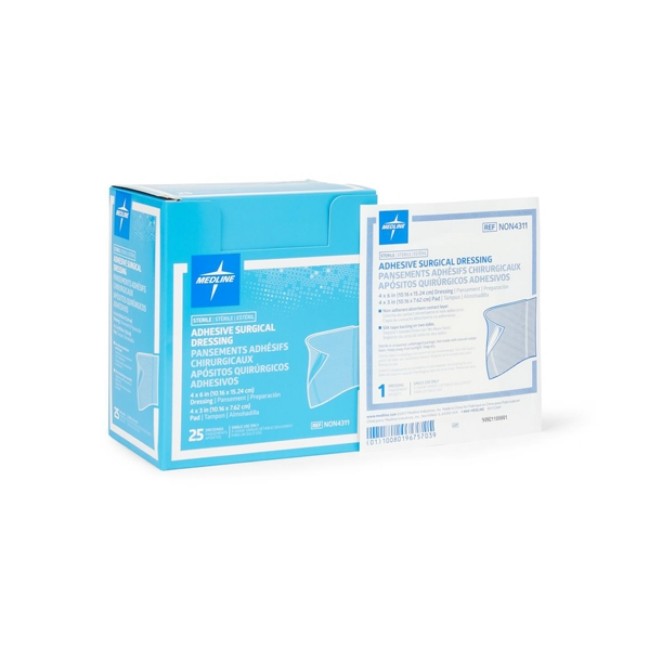 Dressing  Adhesive  Surgical  4X6   4X3 Pad 