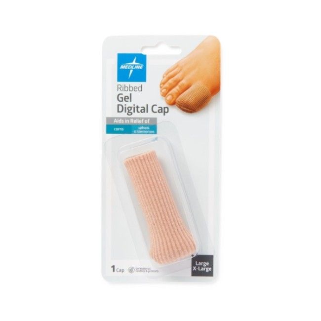 Toe Cap  Gel Ribbed Digital Cap   Size L Xl