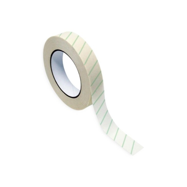 Autoclave Indicator Tape   1  Core   White With Green Indicator   3 4  X 500 