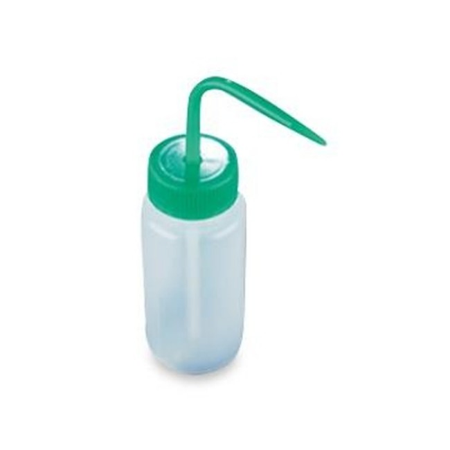 Wash Bottle   Ldpe Wide Mouth Plain   With Yellow Screw Cap   500 Ml